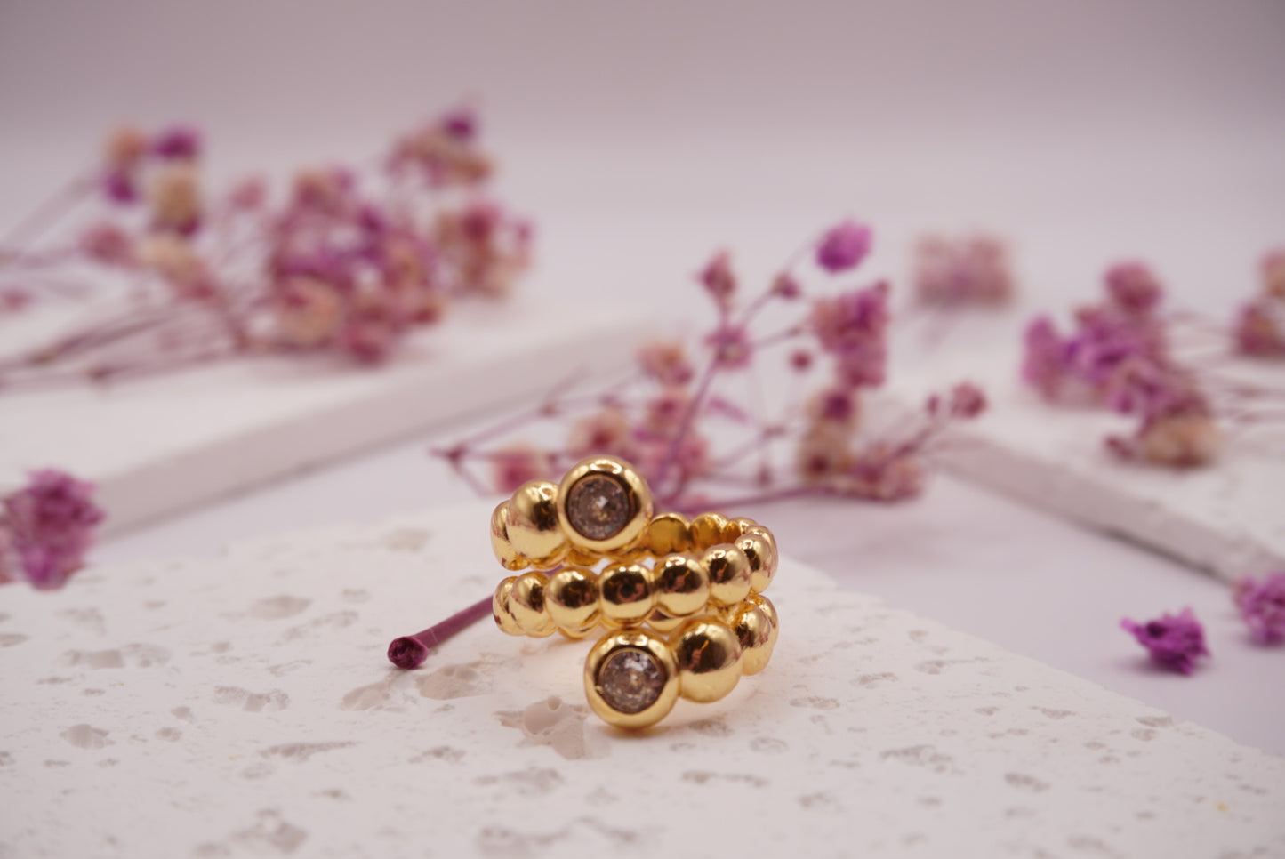 Anillo de doble burbuja de Olia