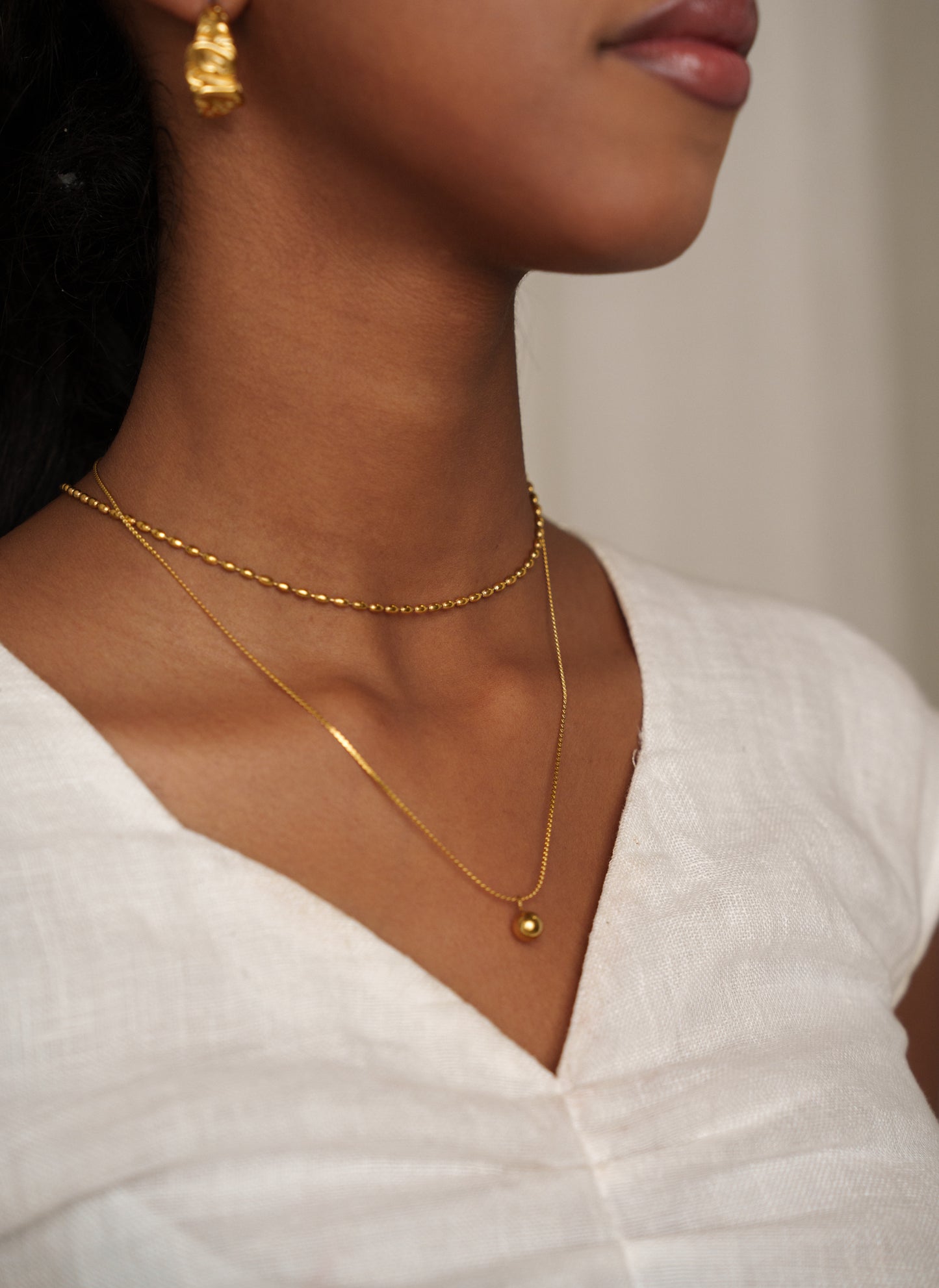 Collar de doble capa Meya